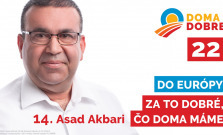 Asad Akbari: Do Európy za to dobré, čo doma máme