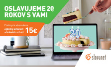 Extra akcie na internet s televíziou k 20. výročiu Slovanetu