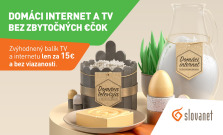 Zvýhodnený domáci internet a TV bez zbytočných €čok