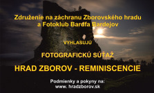 Štartuje prvý ročník celoštátnej fotografickej súťaže, ktorá bude zachytávať Zborovský hrad