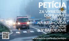 Podanie Petície za vyriešenie dopravnej situácie na kruhovom objazde v Bardejove
