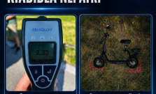 Dve promile za riadidlami: Policajti riešili cyklistu aj kolobežkára